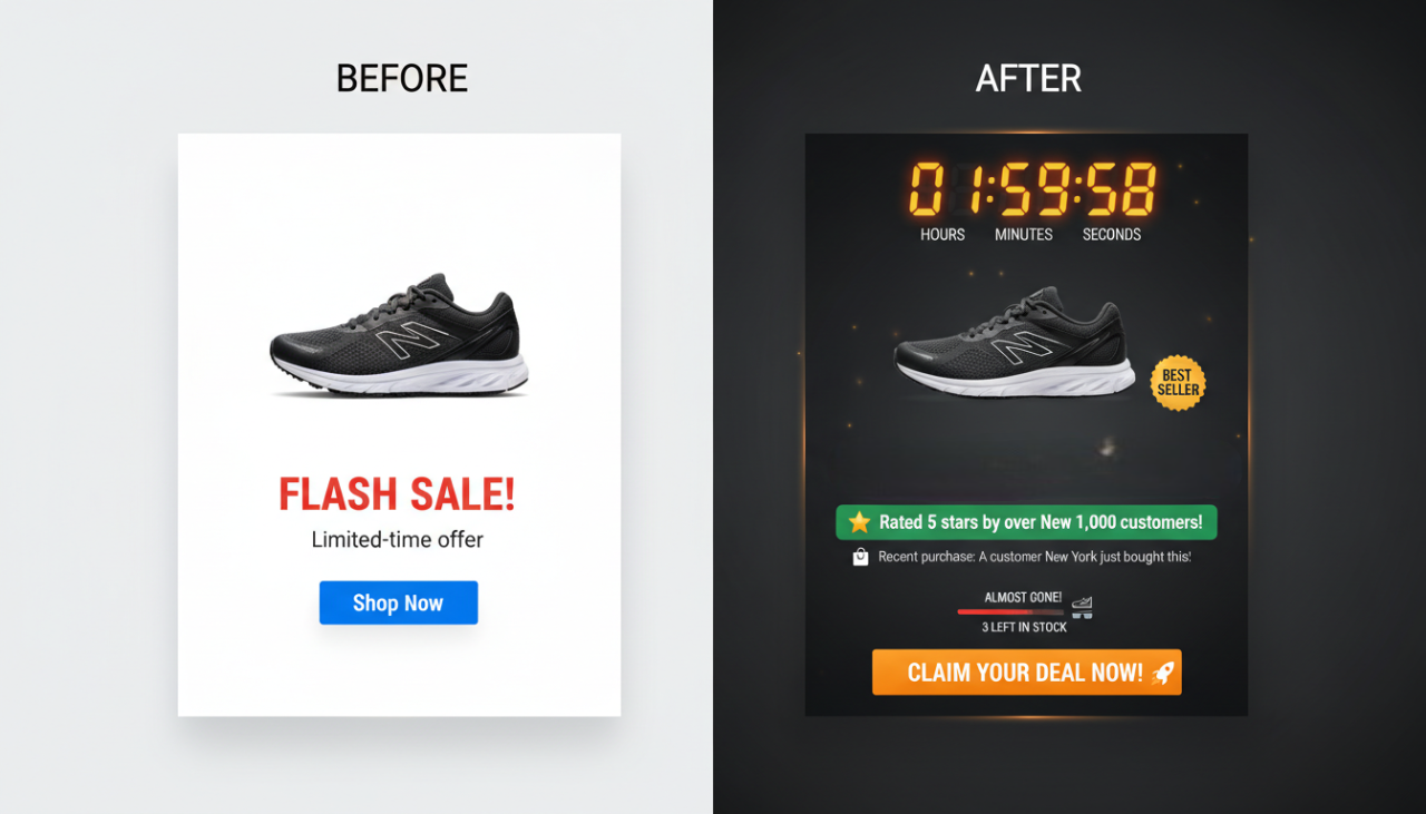 Boosting Urgency and Social Proof