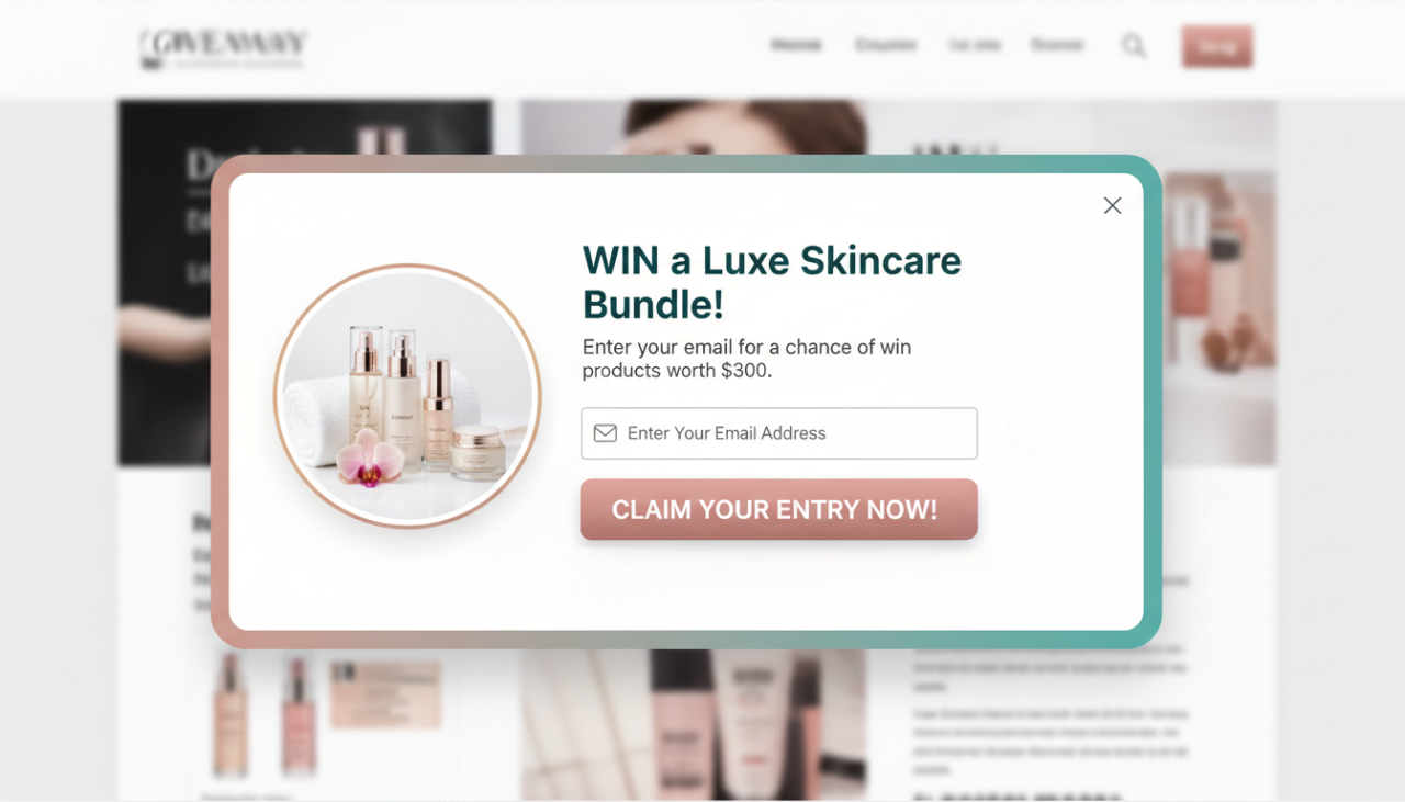 Best Practices for Designing a High-Converting Giveaway Popup