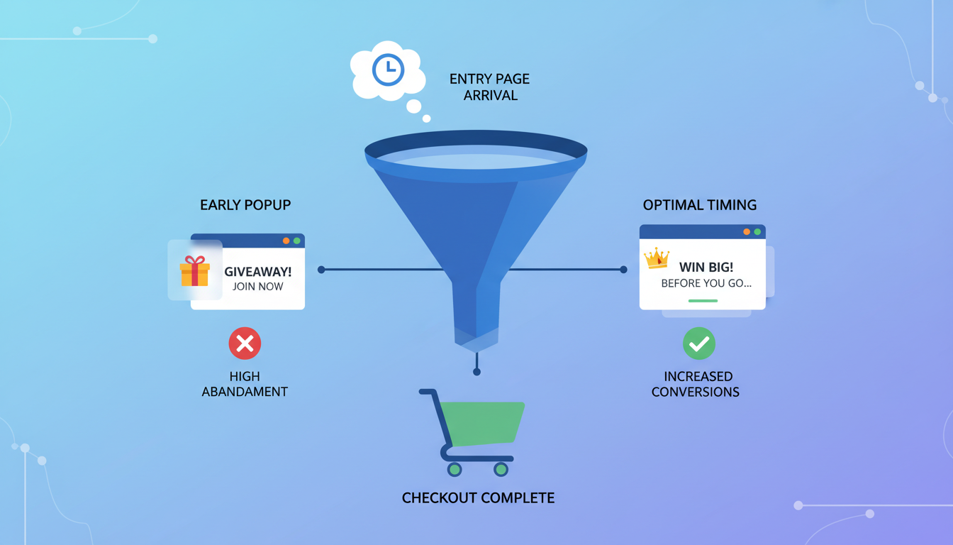 Timing Your Giveaway Popups for Maximum Effect