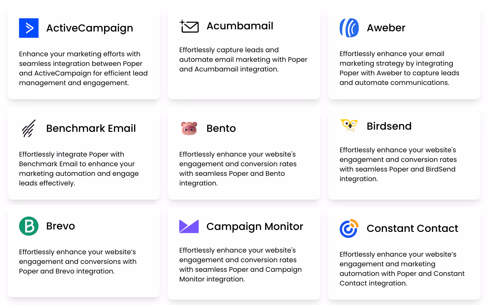 Email Marketing Integration