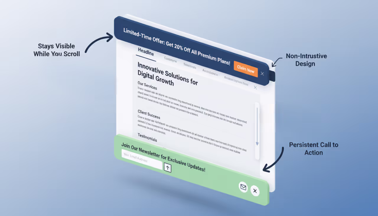 Understanding Floating Bar Popups