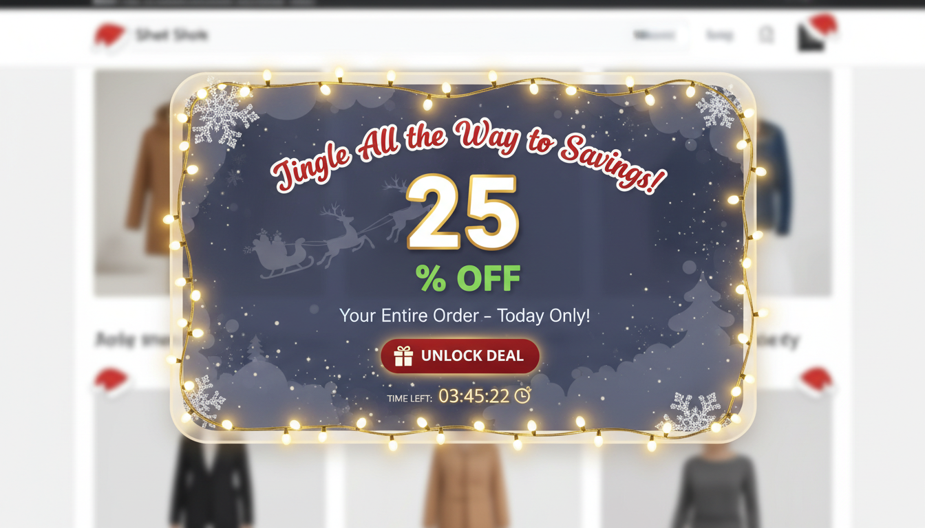 Idea 1: Holiday Discount Popups