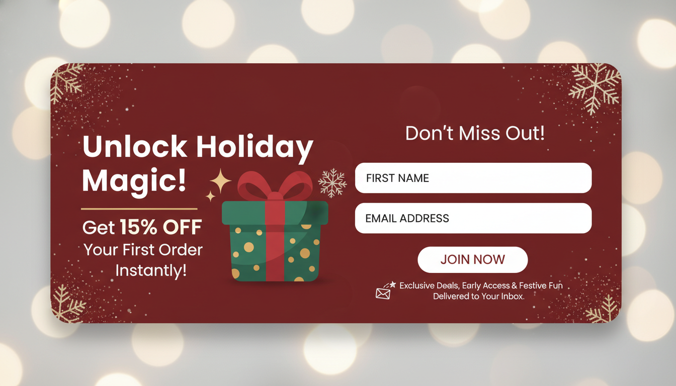 Holiday Newsletter Sign-Up Incentives