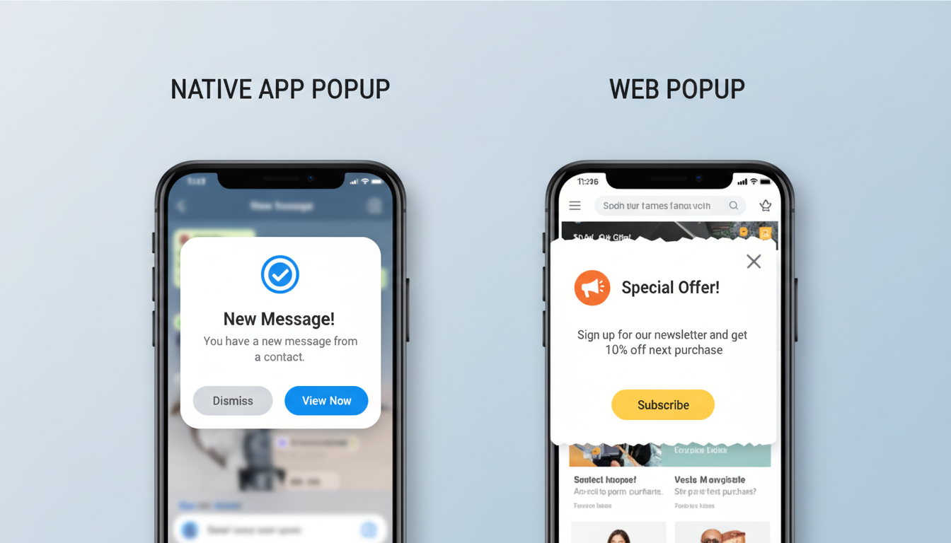 Integrating Popups with Mobile Apps
