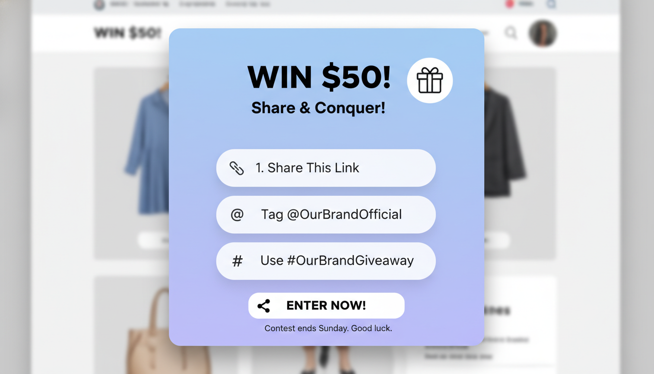 Social Share Contests Through Popups