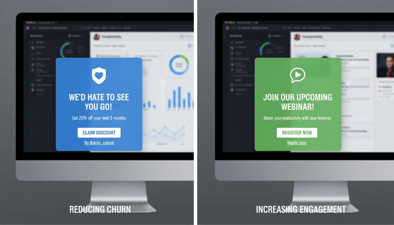 Engagement and Retention Popups