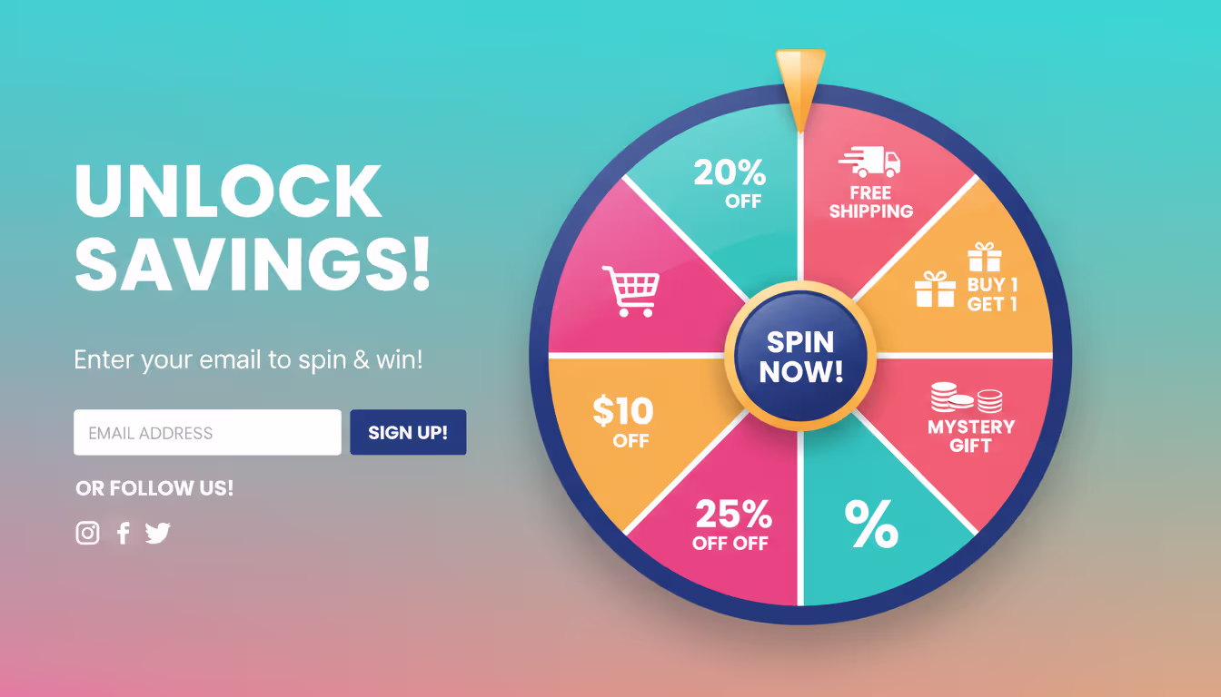 Spin the Wheel for Discounts