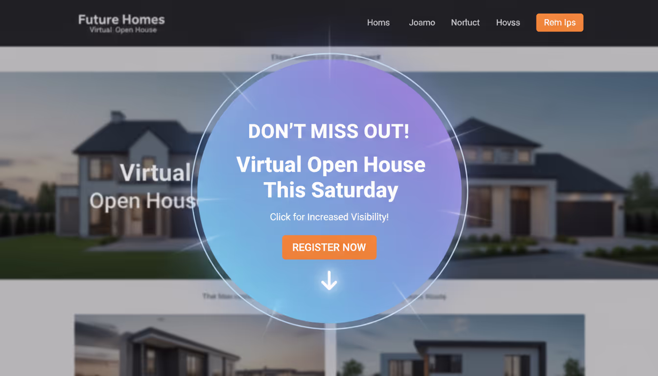 3 Benefits of Using Popups for Virtual Open Houses