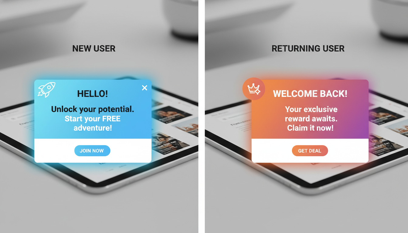 Personalizing Popups for User Segments