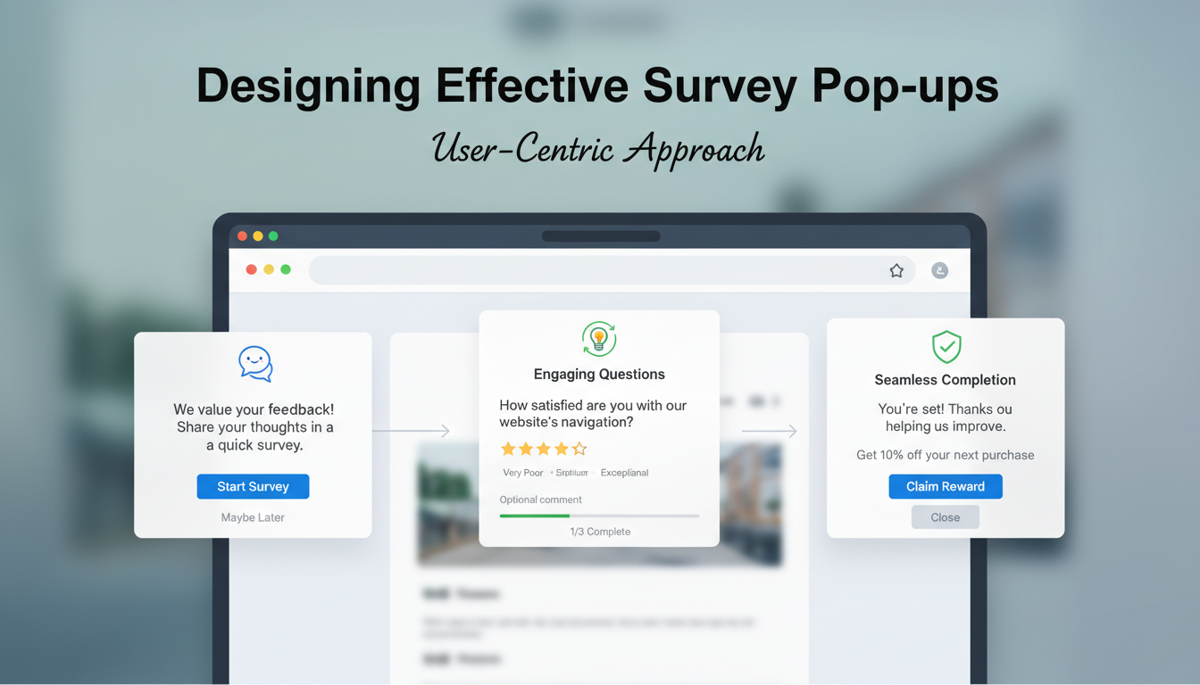 Designing Survey Popups