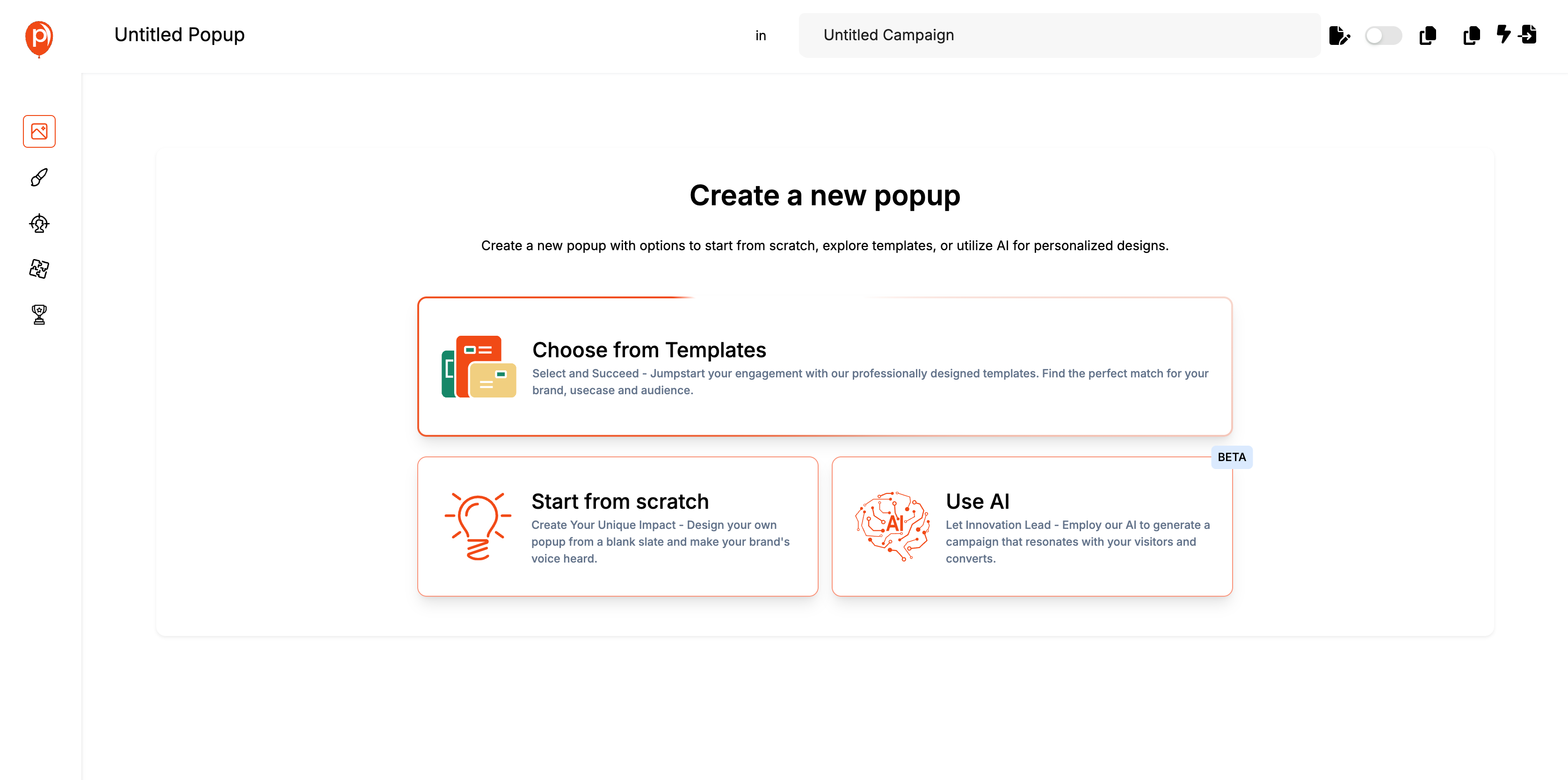Choose a Starting Point
