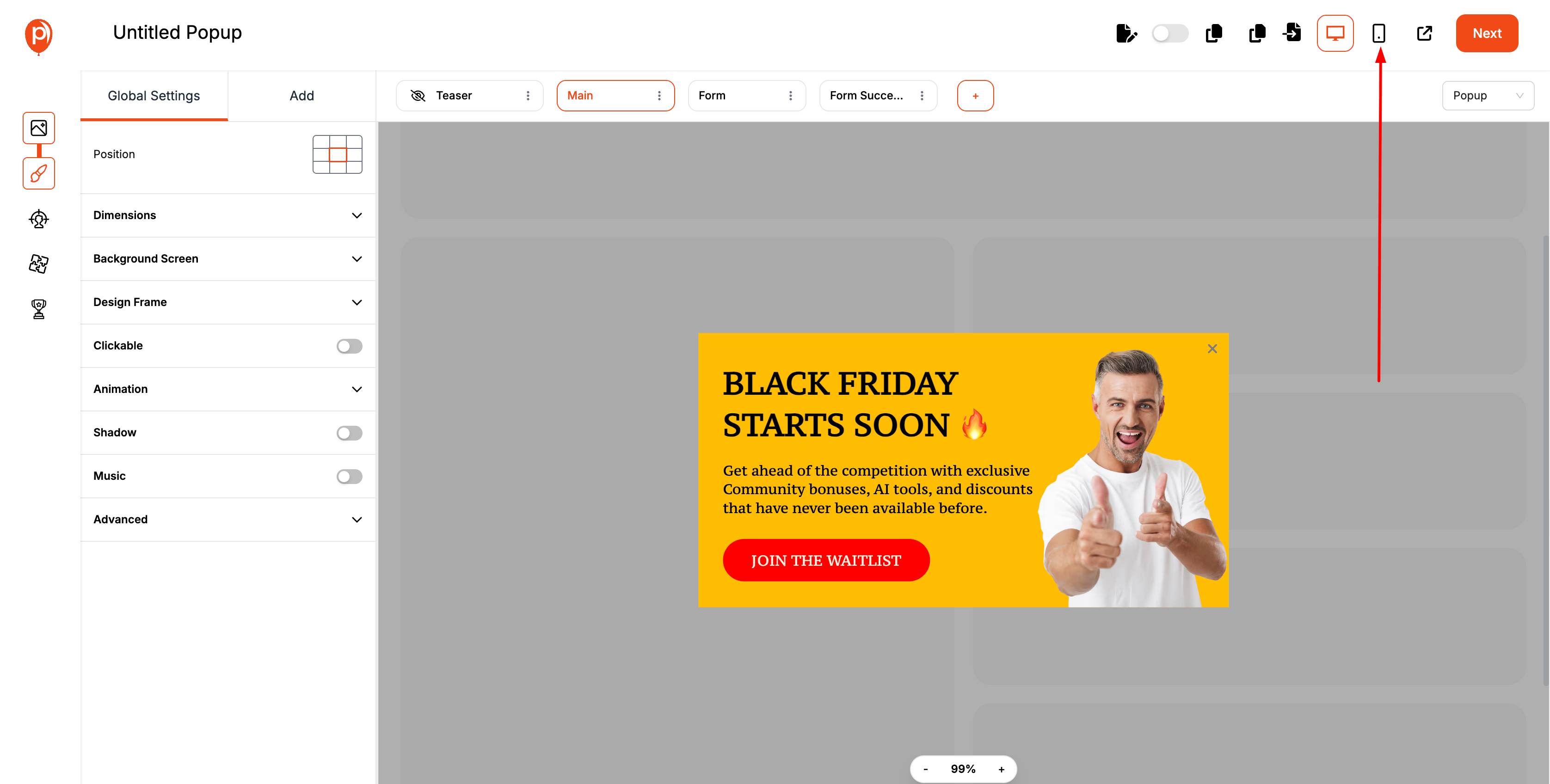 Editing and Customize Your Popup
