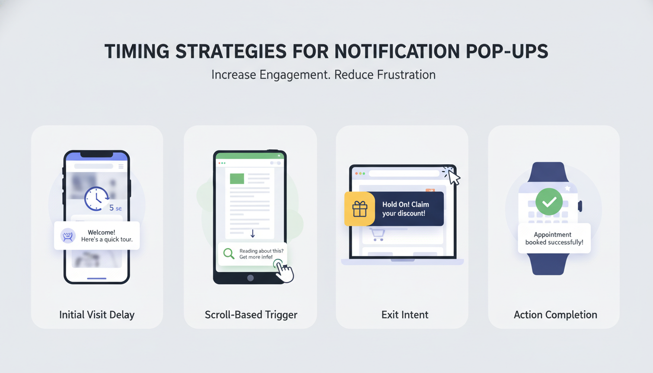 Timing Strategies for Notification Popups