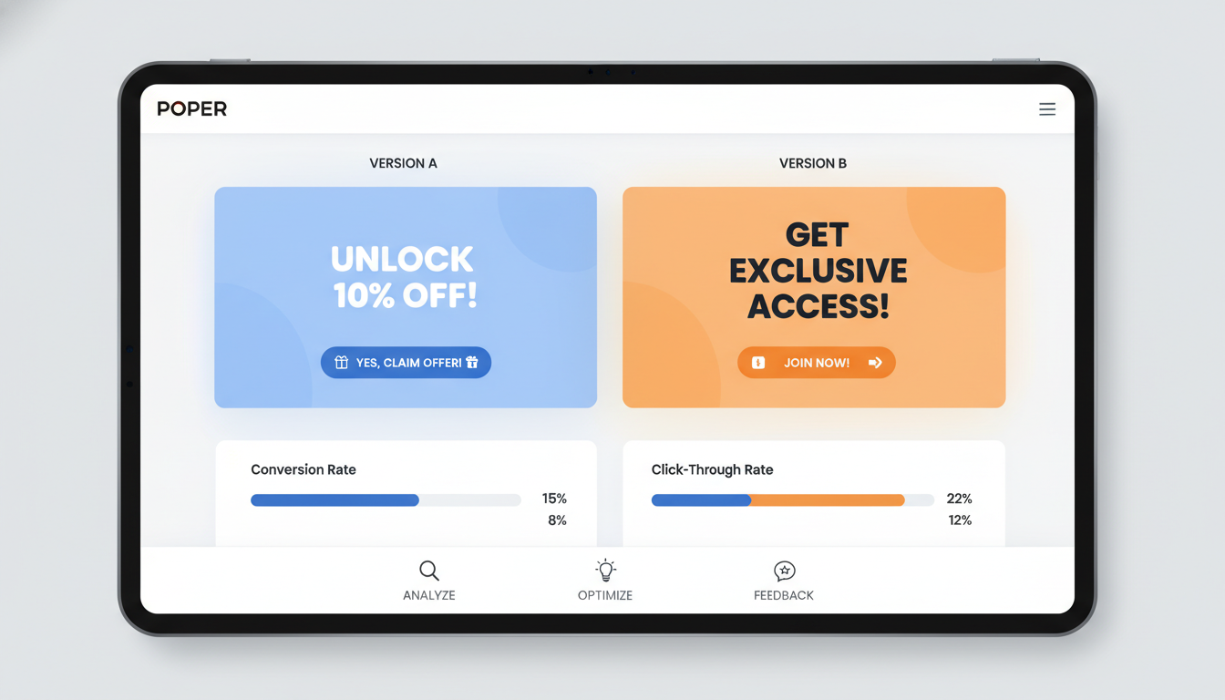 A/B Testing Your Popups