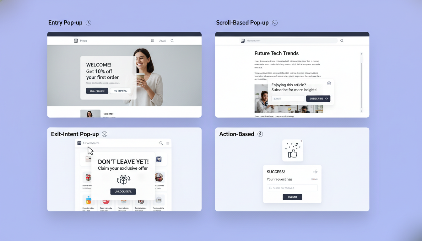 Timing and Placement of Popups