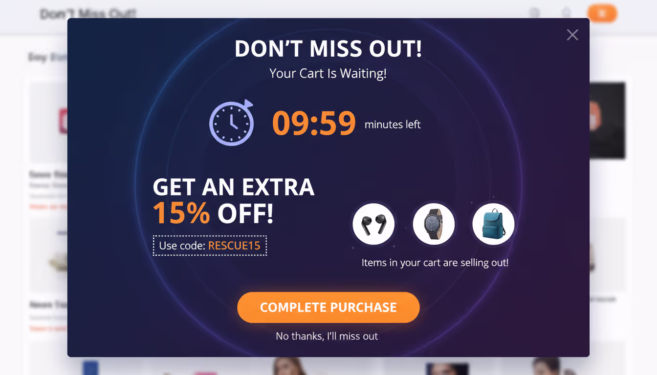 Last Chance Offers for Abandoned Carts