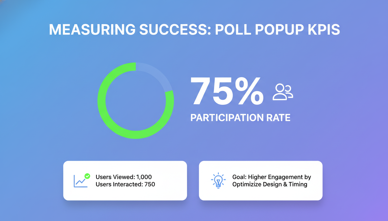 Measuring Success: Poll Popup KPIs