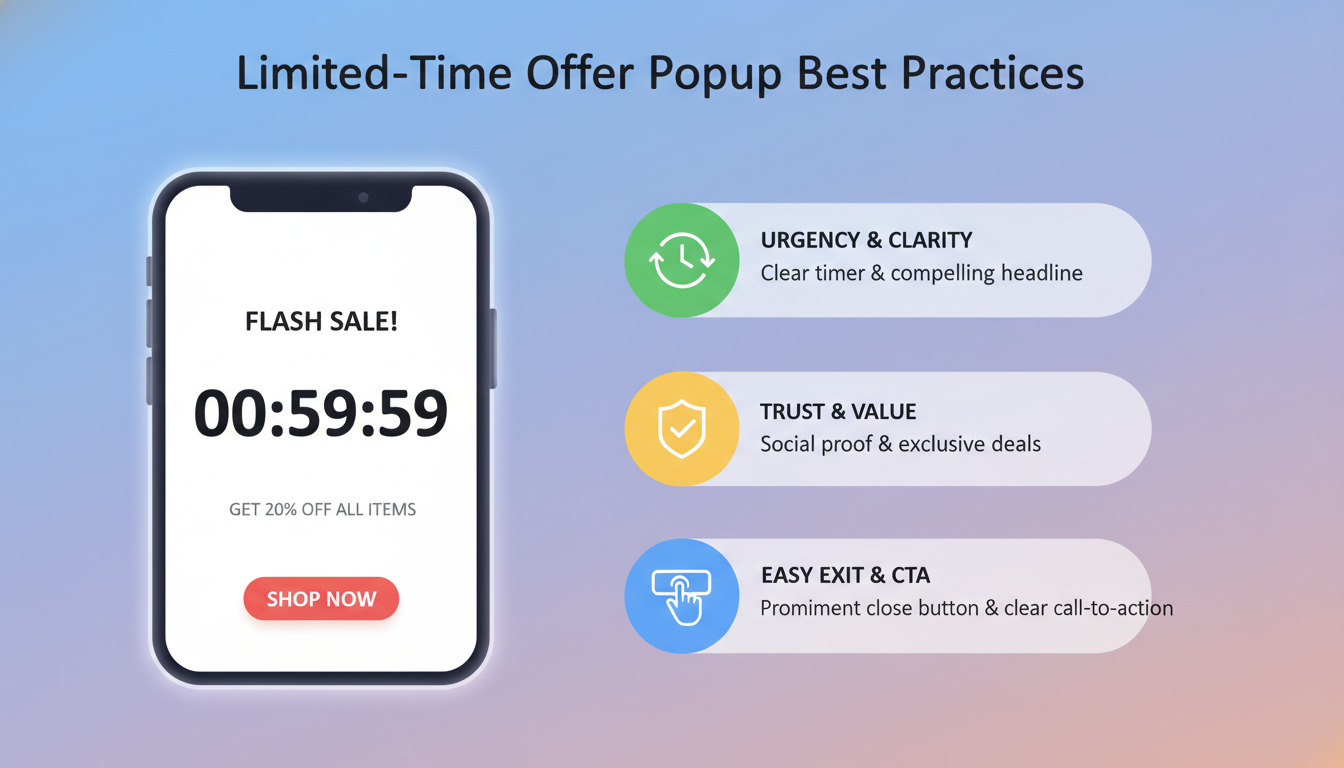 Best Practices for Implementing Limited Time Offer Popups