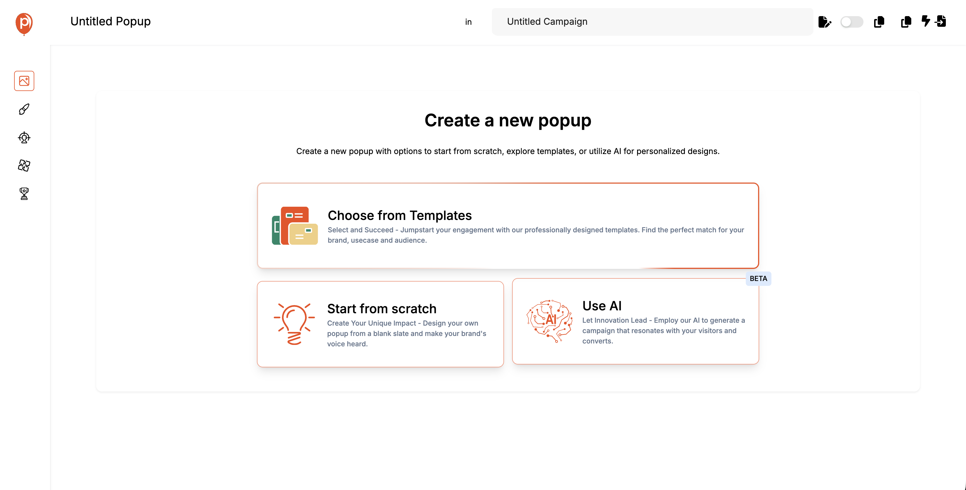 Choose How You Want to Create Your Gamified Popup