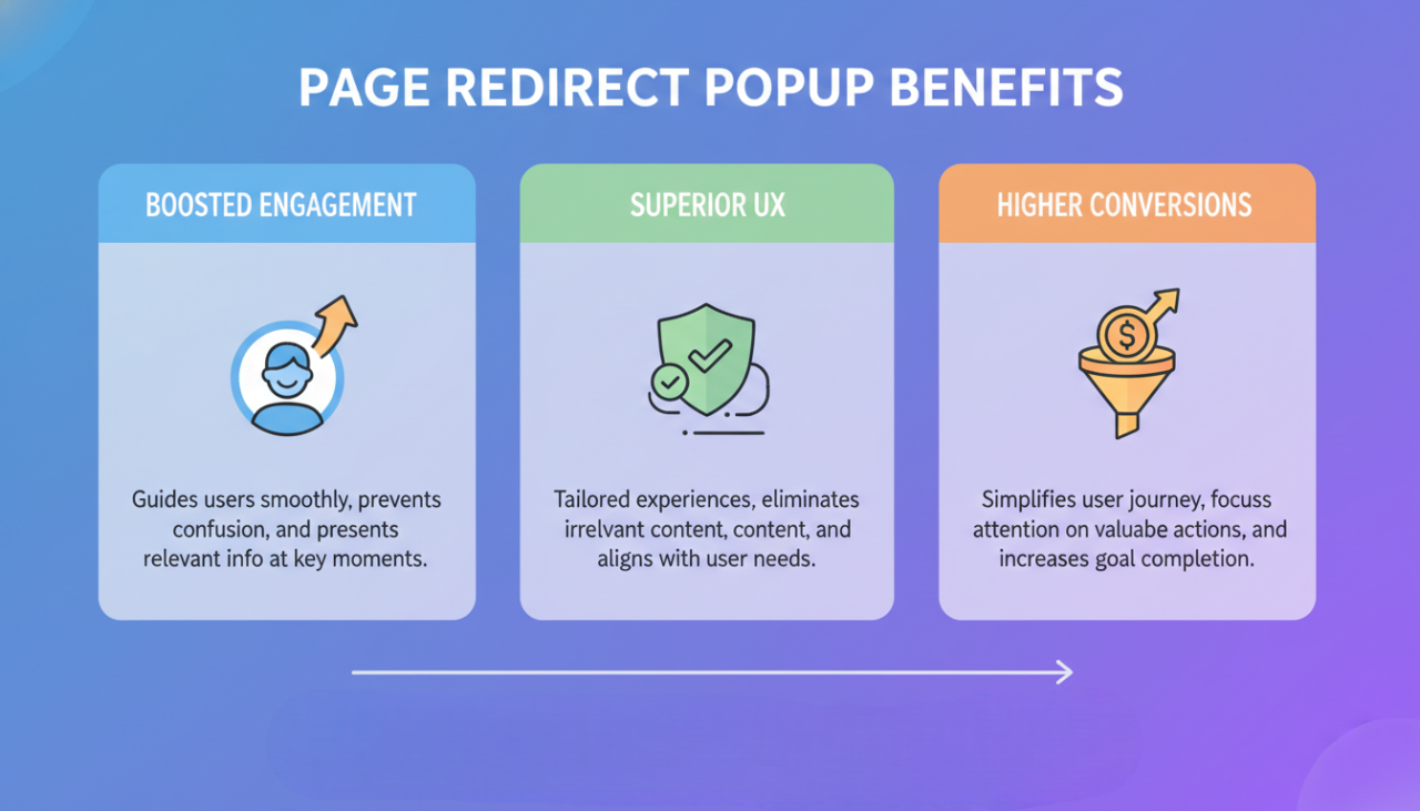 3 Benefits of Using Page Redirect Popups