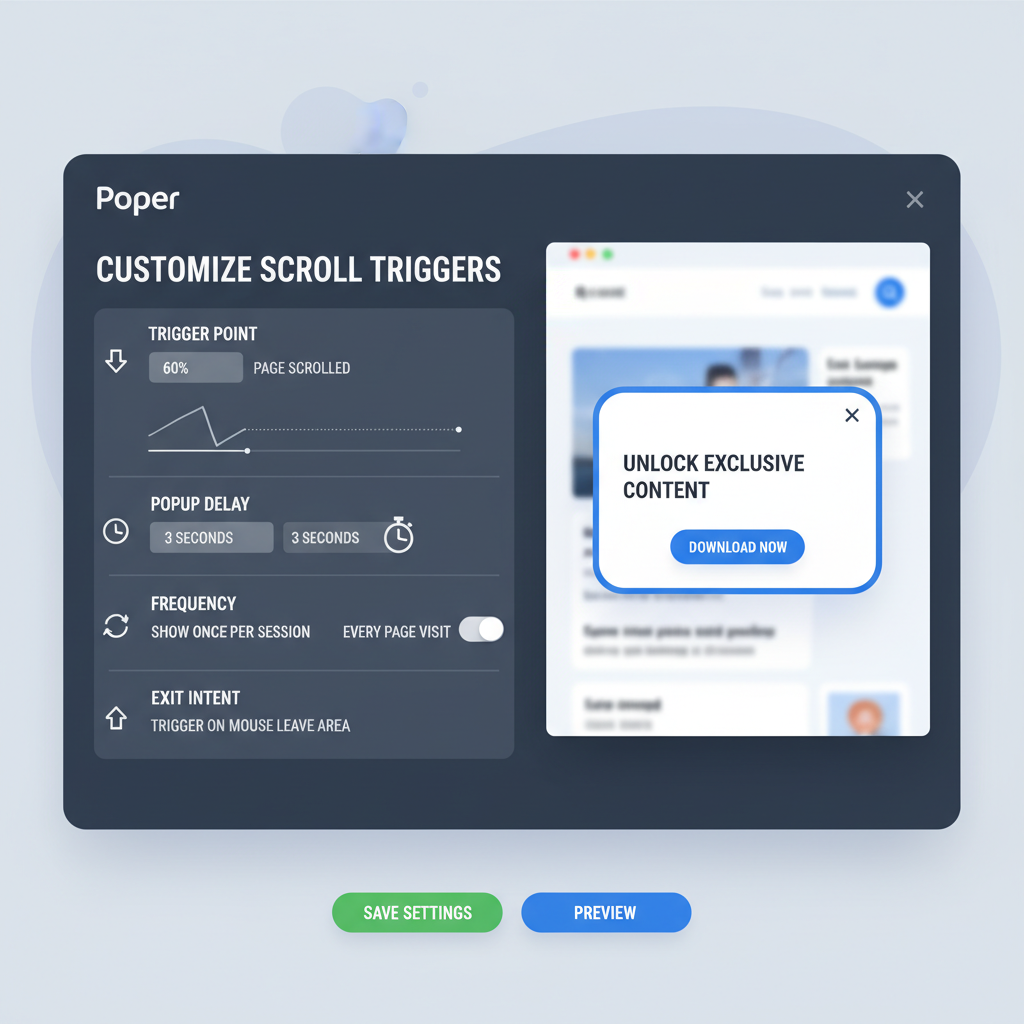 Customizing Scroll Triggers in Poper
