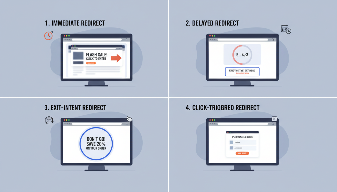 4 Types of Page Redirect Popups