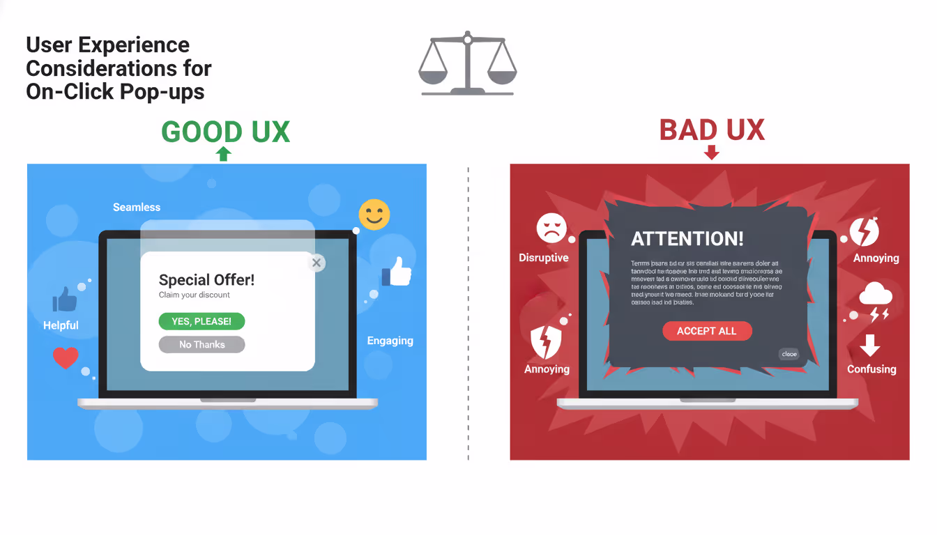 Enhancing UX with Thoughtful Popup Design and Placement