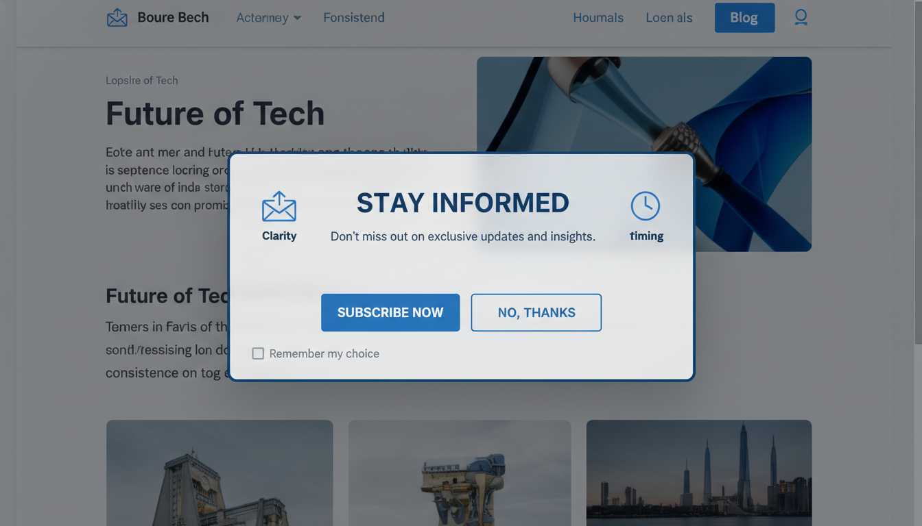 Designing Effective Page Redirect Popups