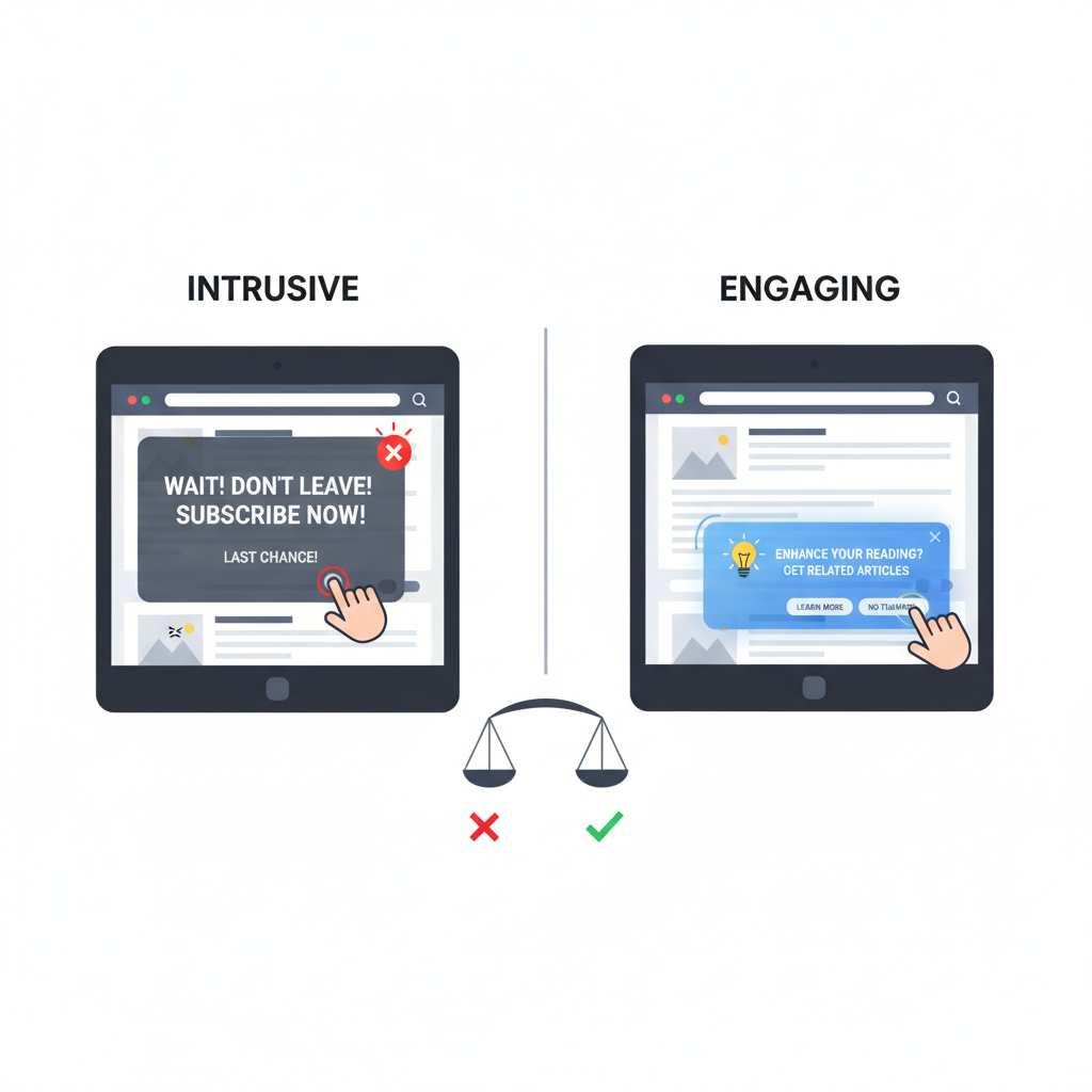 User Experience and Scroll Trigger Popups