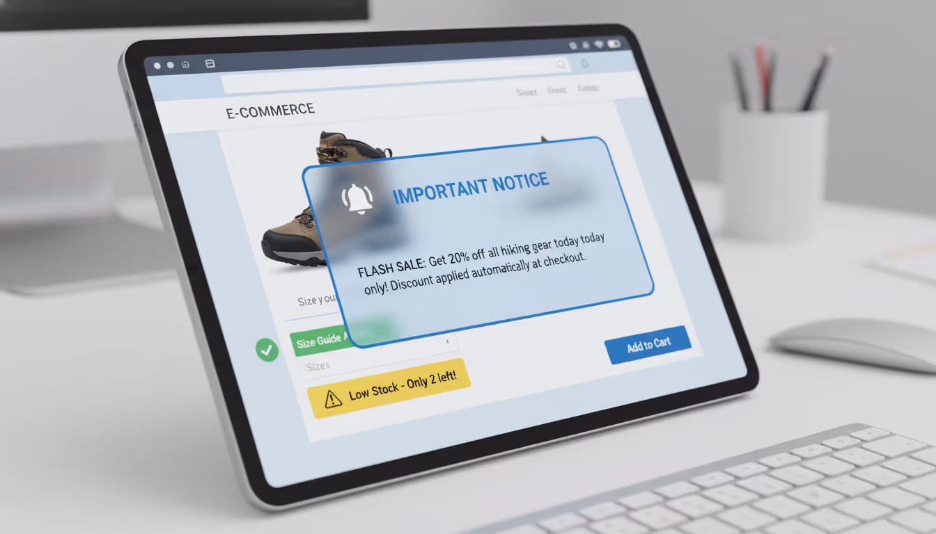 Importance of Informational Alert Popups