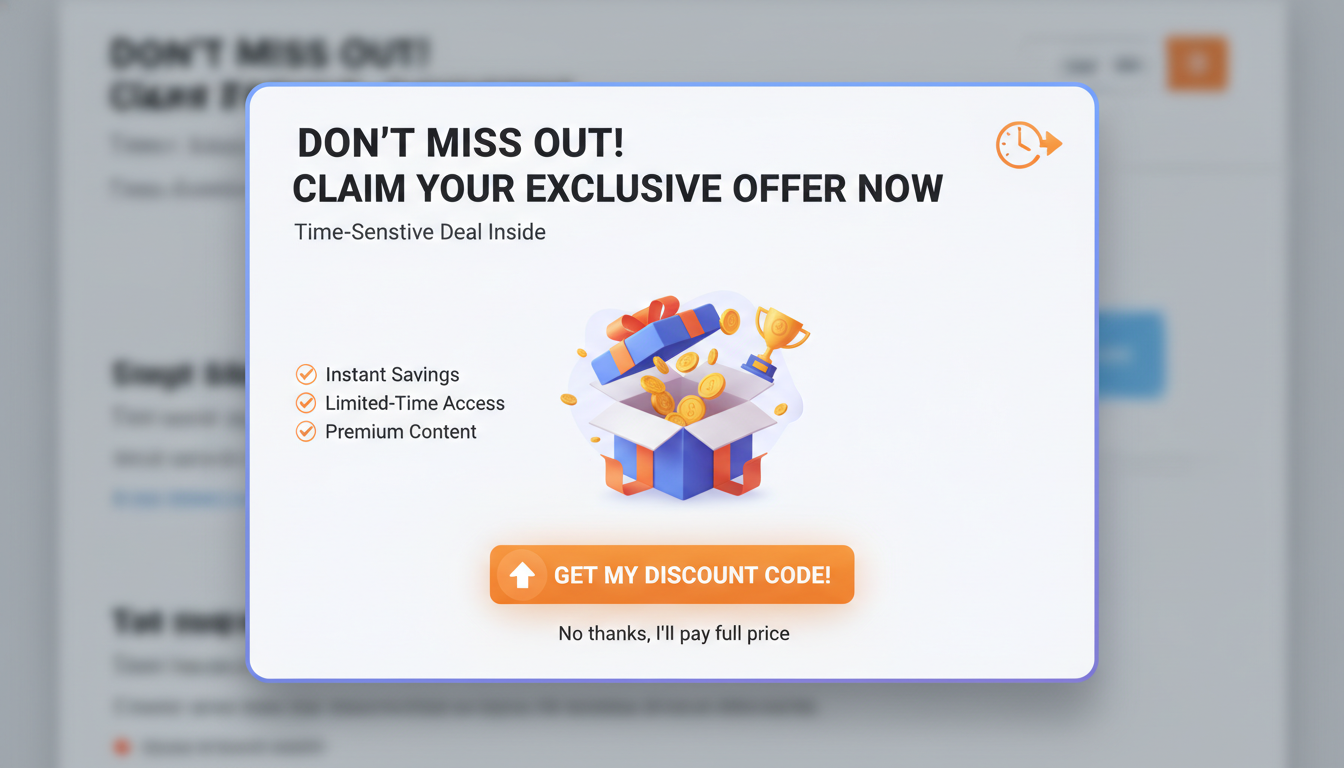 Crafting Compelling Content for Page Redirect Popups