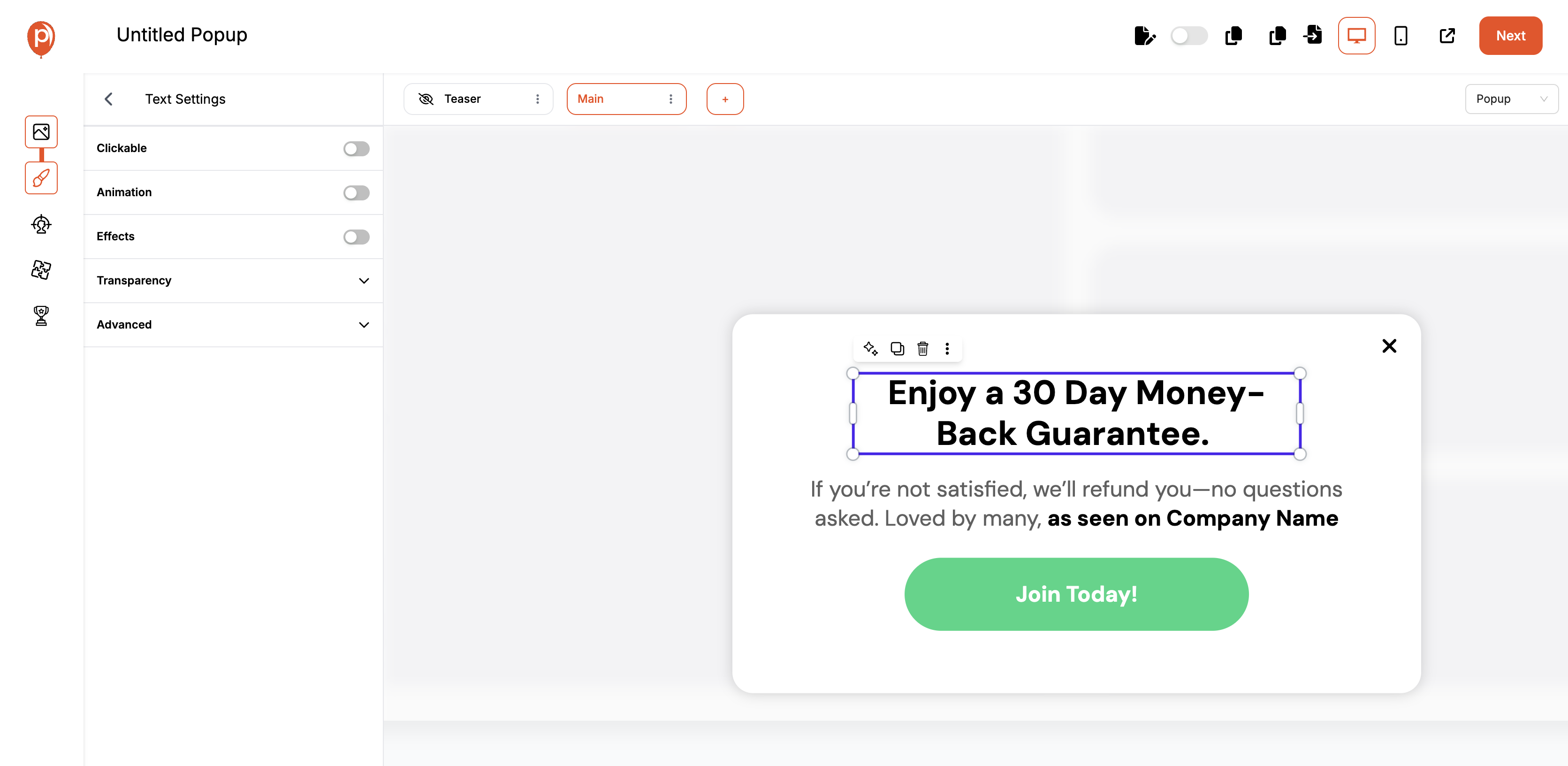 Select and Customize Your Template: