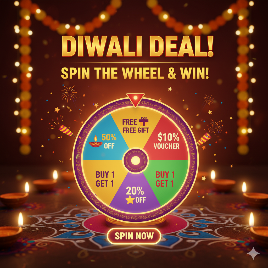Spin the Wheel for a Diwali Deal