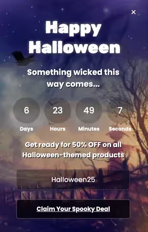 Halloween Countdown Timer