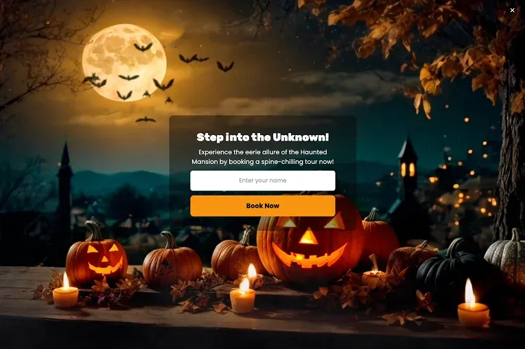 Ghostly Email Signup Popup
