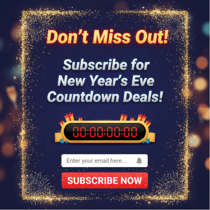 Subscribe for New Year’s Eve Countdown Deals