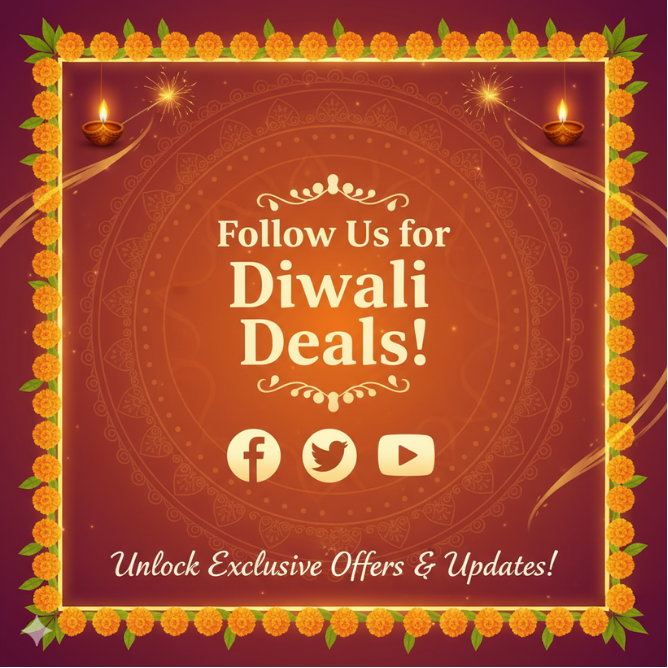 Follow Us for Diwali Deals Popup