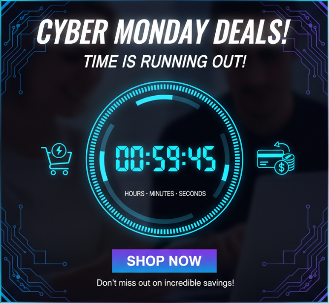 Countdown Timer for Cyber Monday’s End