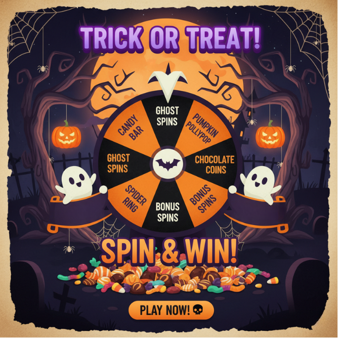 Spin-the-Wheel for a Trick or Treat Spin-the-Wheel for a Trick or Treat