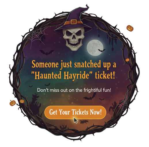 Halloween Social Proof Popup