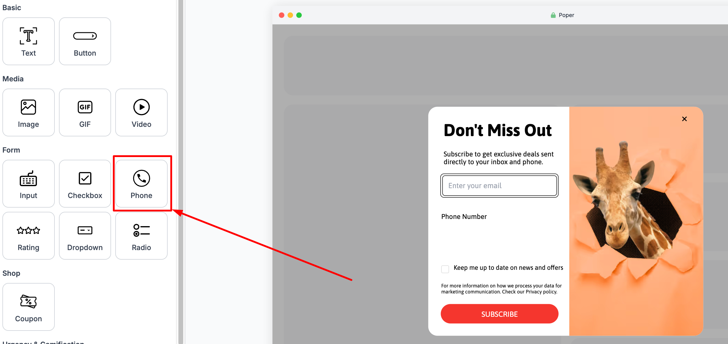 Adding number element
