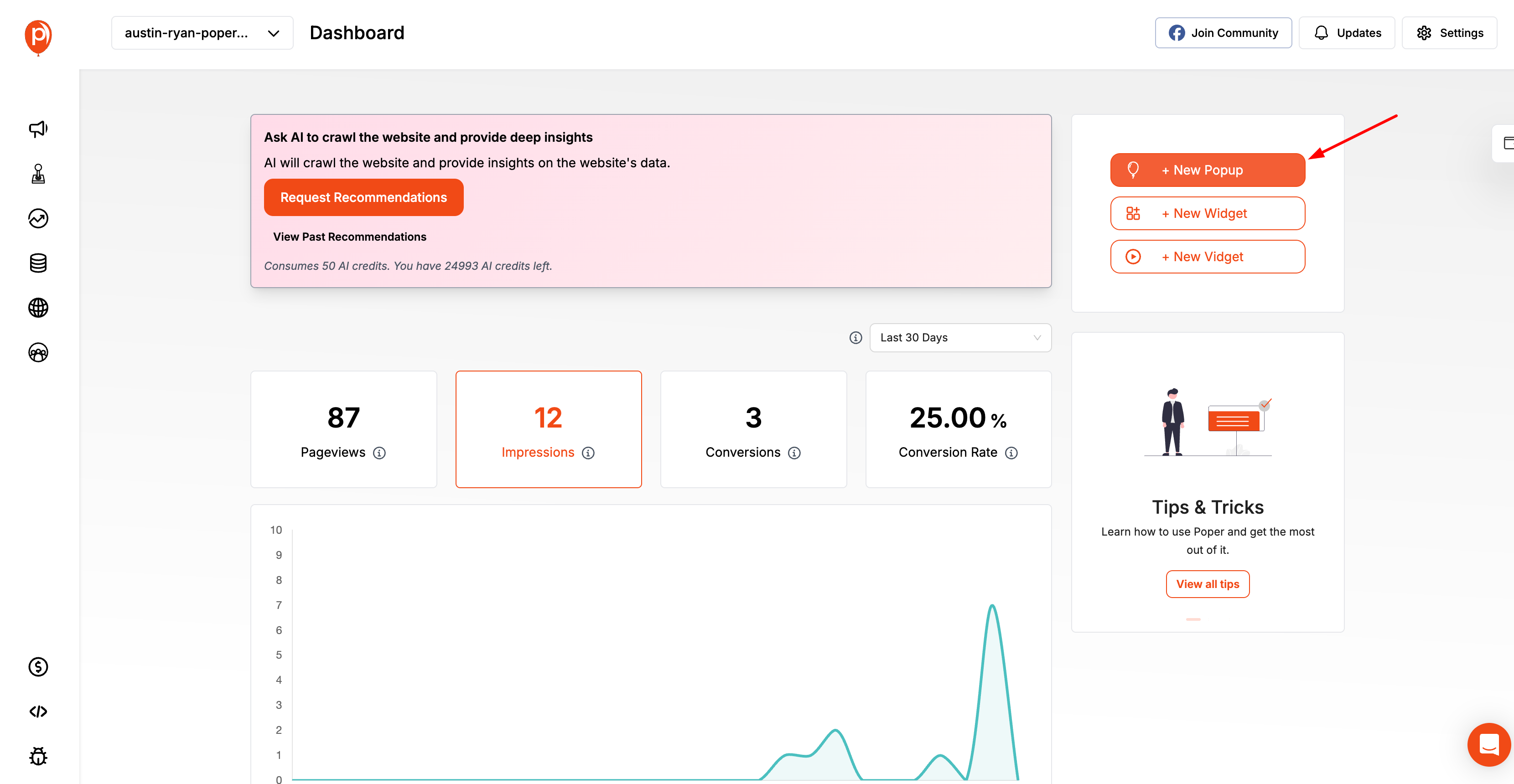 Start Creating your Floating Bar Popups