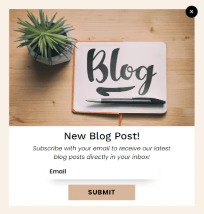 Promote Featured Blog Posts or New Content