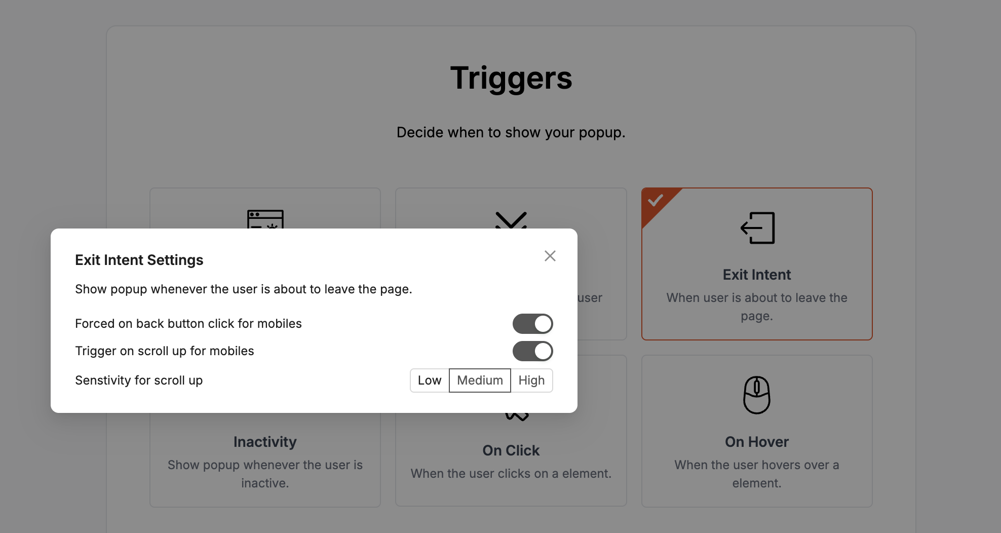 Exit-Intent Popups Exit-Intent Popups