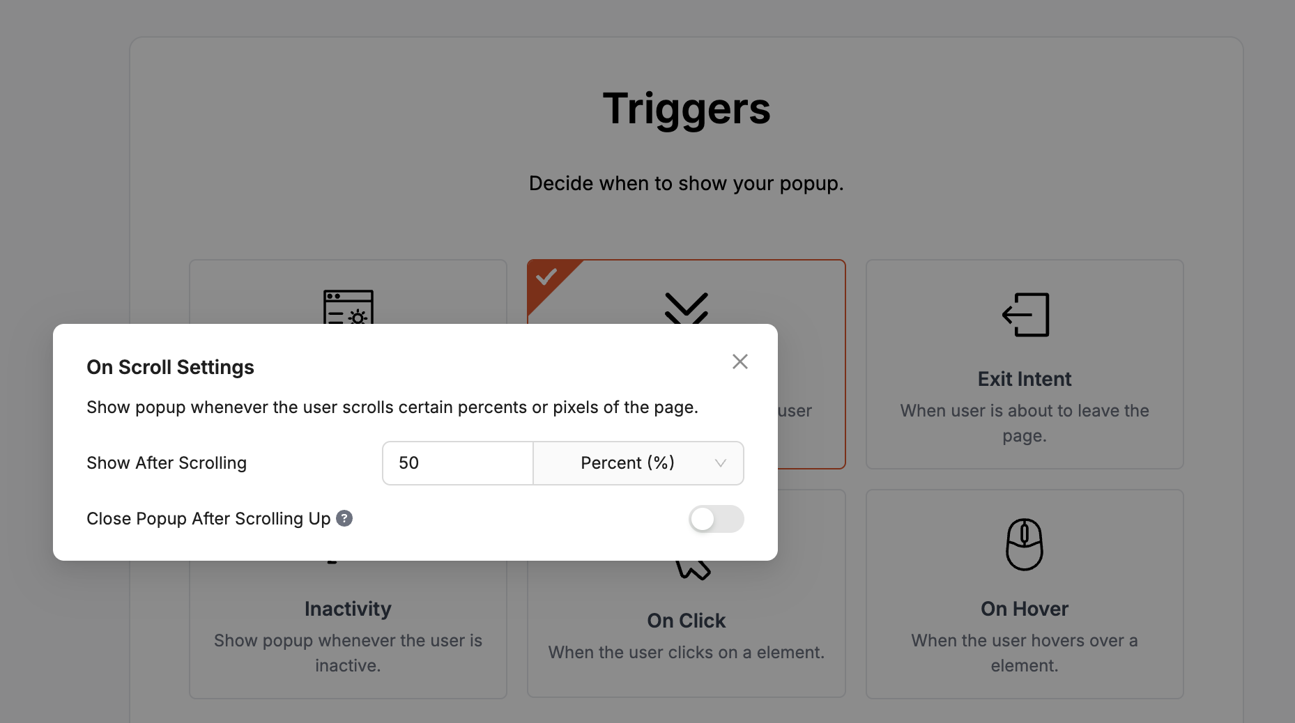 Scroll-Triggered Popups