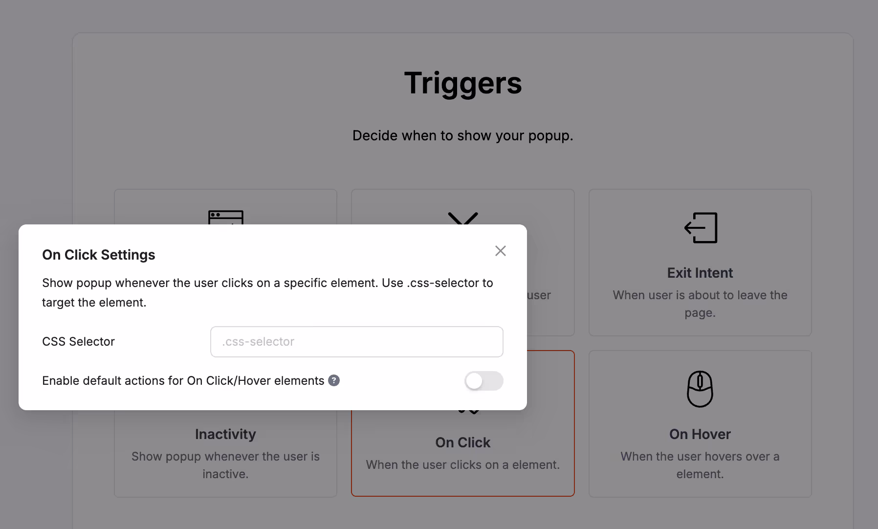 Click-Activated Popups