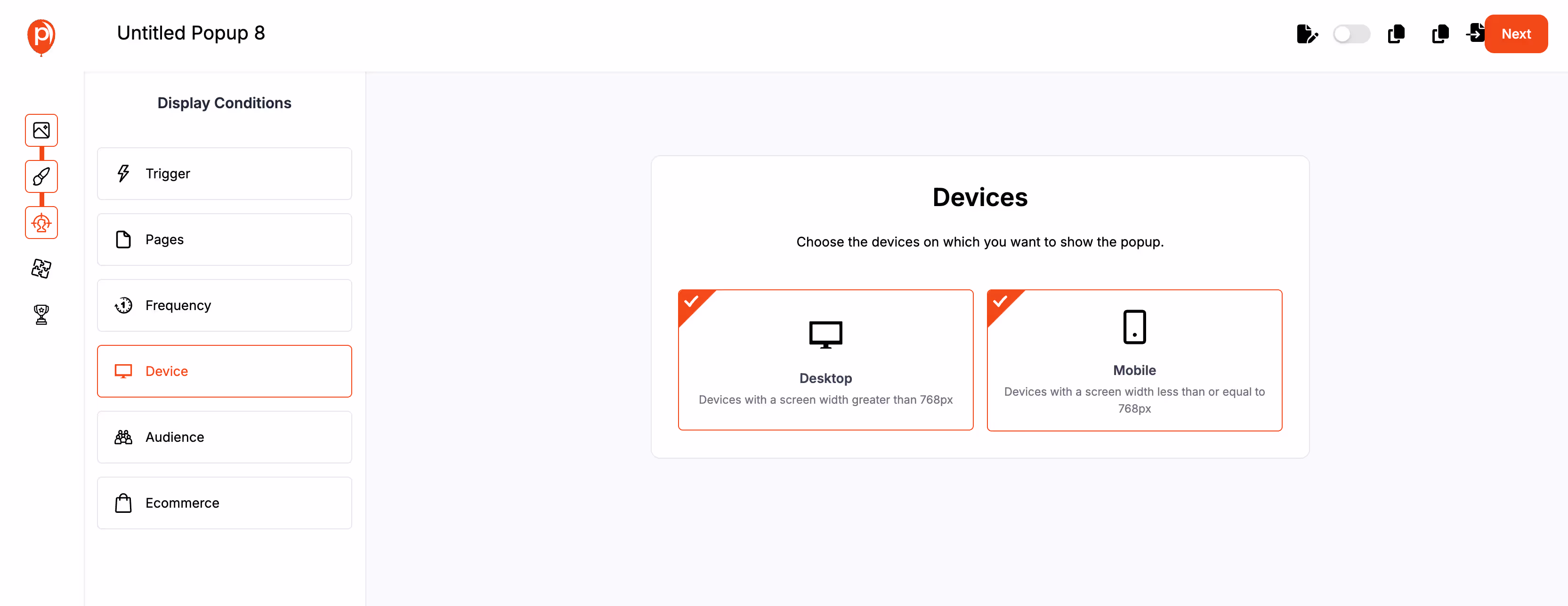 Customize Device Settings