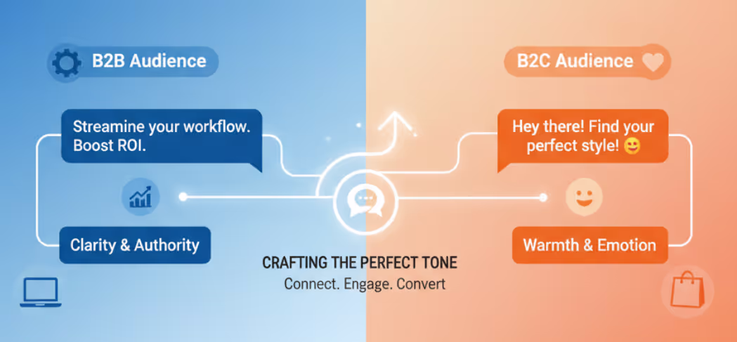 How Tone Differs for B2B vs B2C Audiences