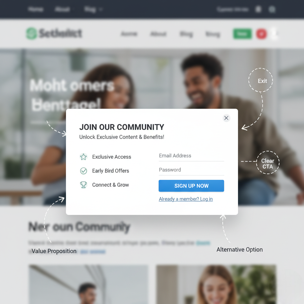 Best Practices for Membership Popups