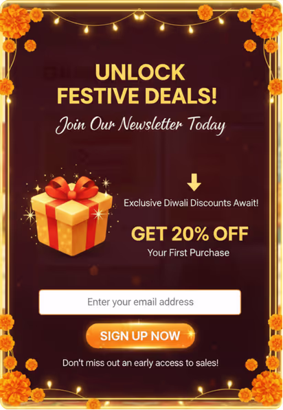 Subscribe for Exclusive Diwali Offers